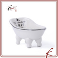 White Glaze Ceramic Bathroom Soap Dish